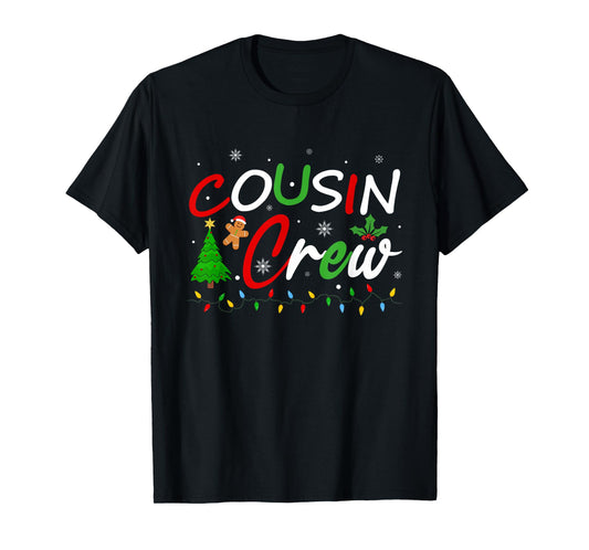Cousin Crew Christmas Family Santa Men Women Kids Xmas PJs T-Shirt