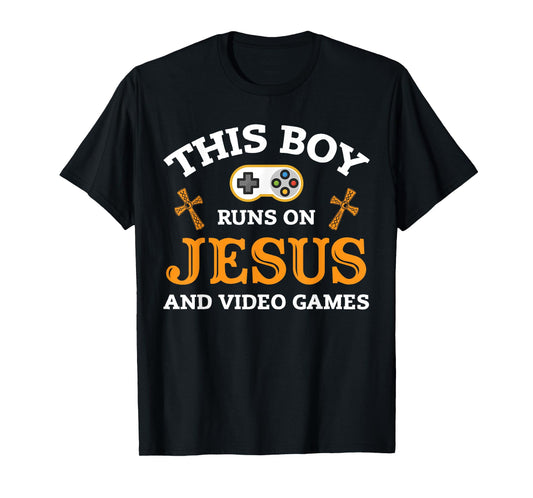 Video Games Gamer Gaming Jesus Religion T-Shirt