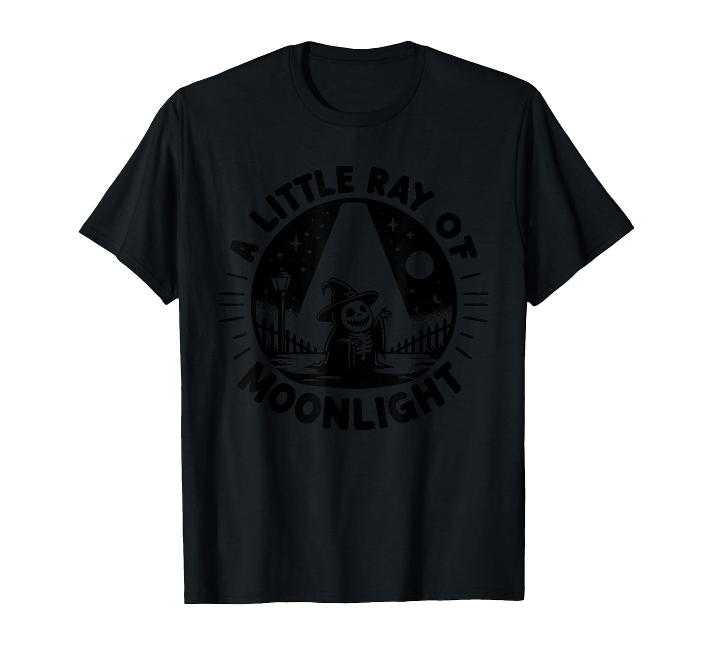 Cute Witch Halloween Ray of Moonlight T-Shirt