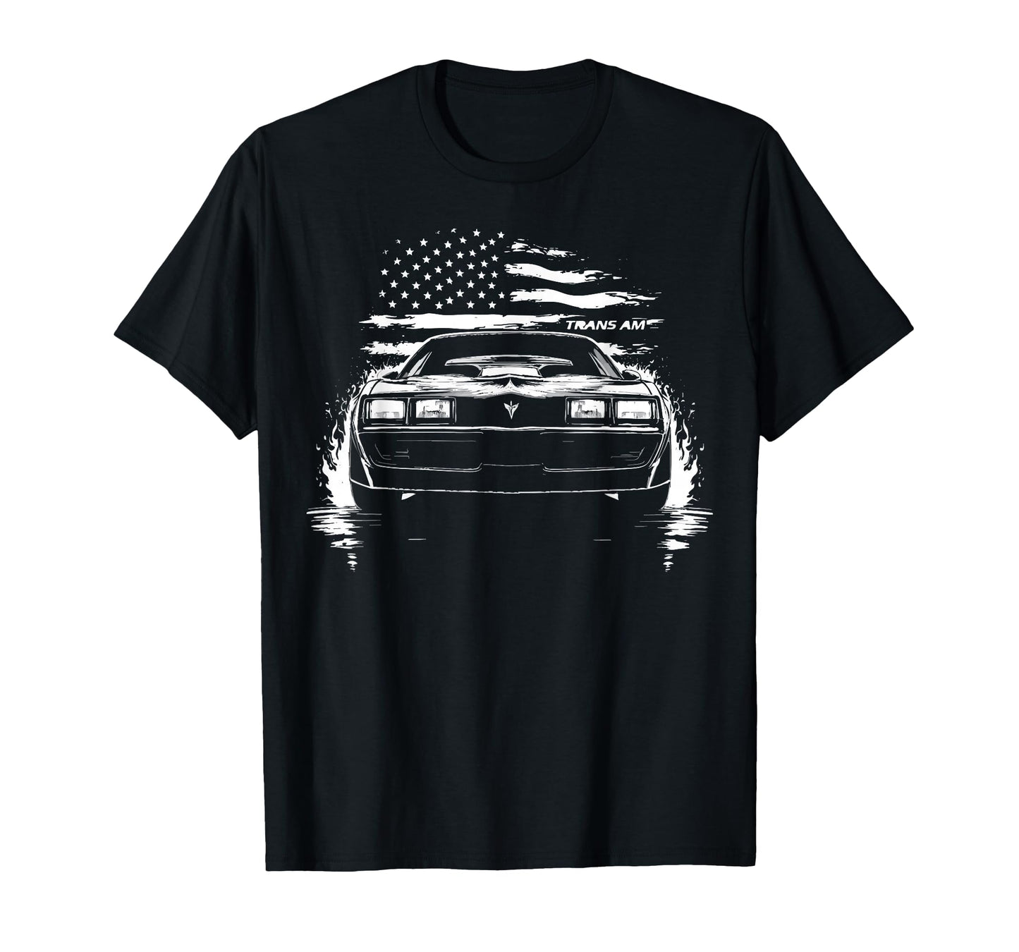 1982 Trans Am Muscle Car Patriotic Flag USA 1980's Trans Am T-Shirt