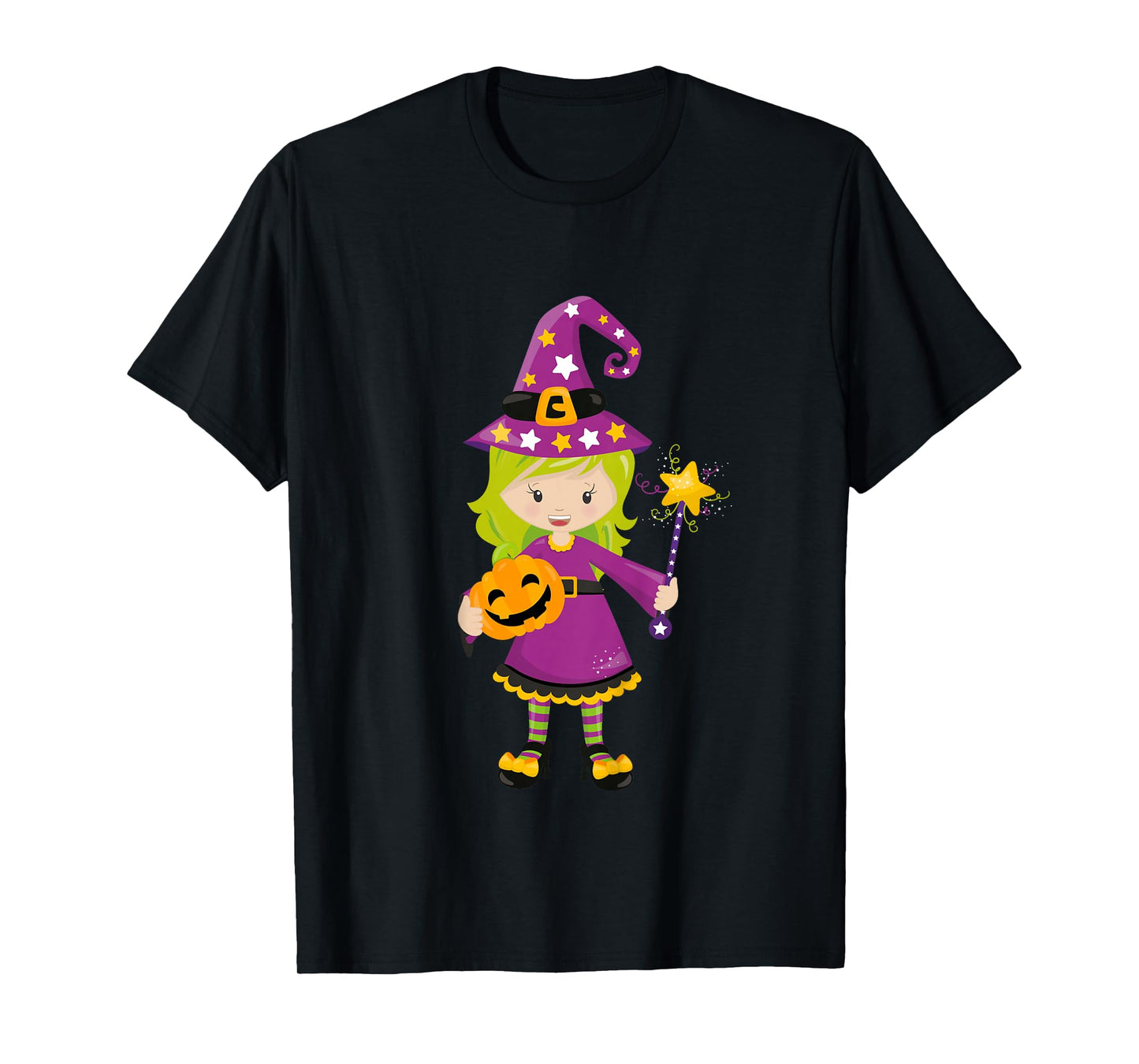 Girls Halloween Witch Shirt for Kids T-Shirt