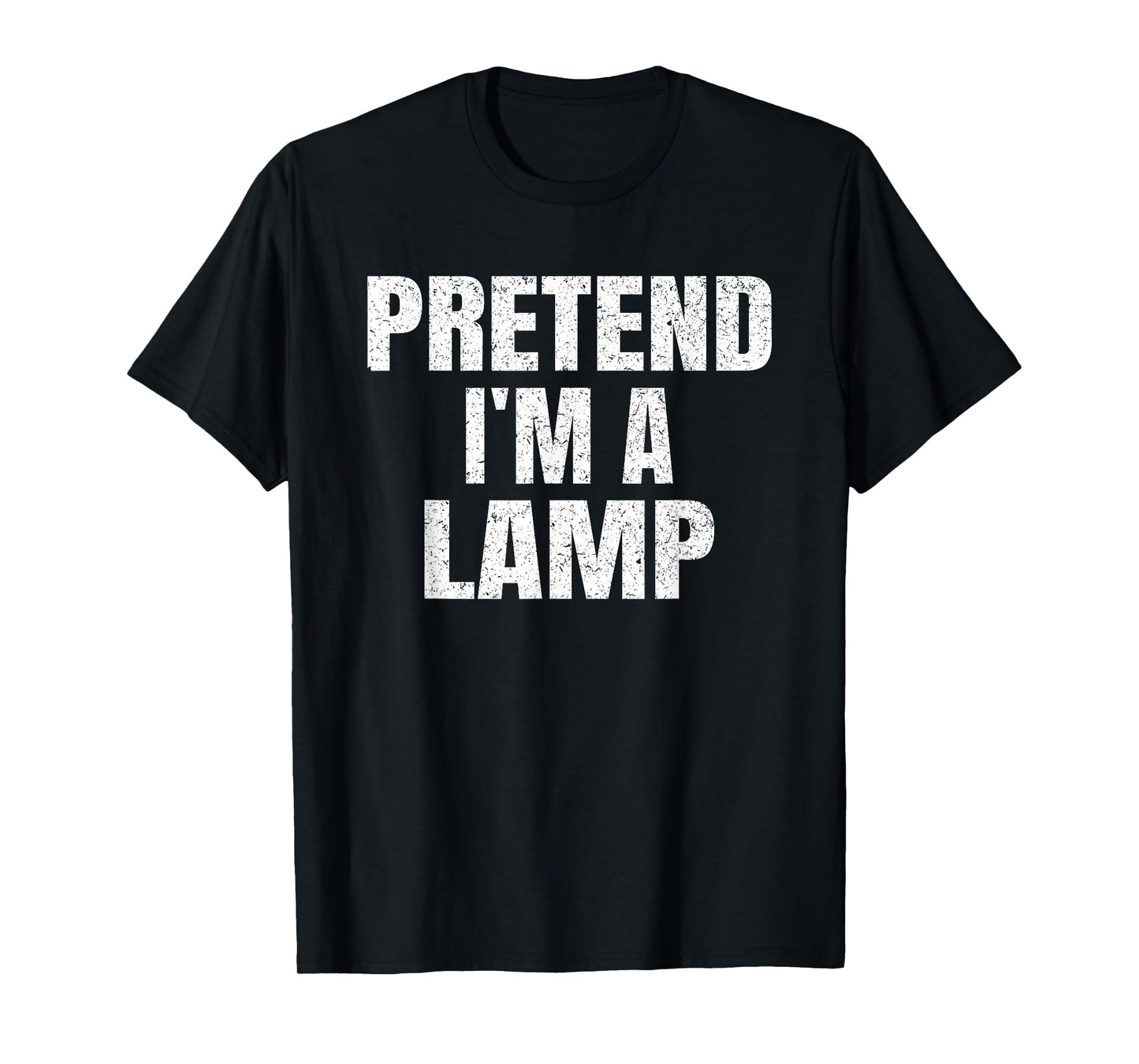 Pretend I'm A Lamp Family Group Lazy Easy Halloween Costume T-Shirt
