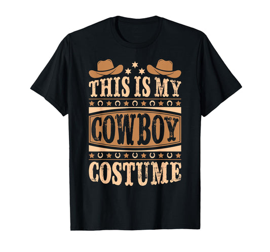Cute Cowboy Western Cowboy Outfit Men Boy Kid Cowboy Costume T-Shirt