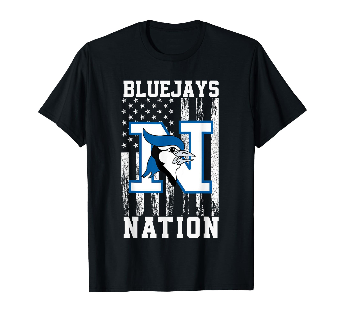 Needville Bluejays Logo Nation HS T-Shirt
