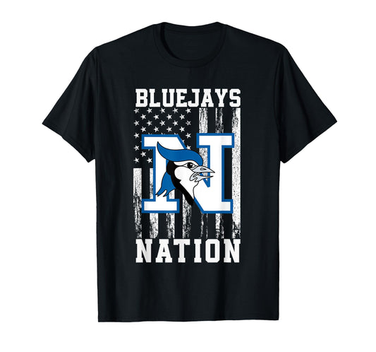 Needville Bluejays Logo Nation HS T-Shirt