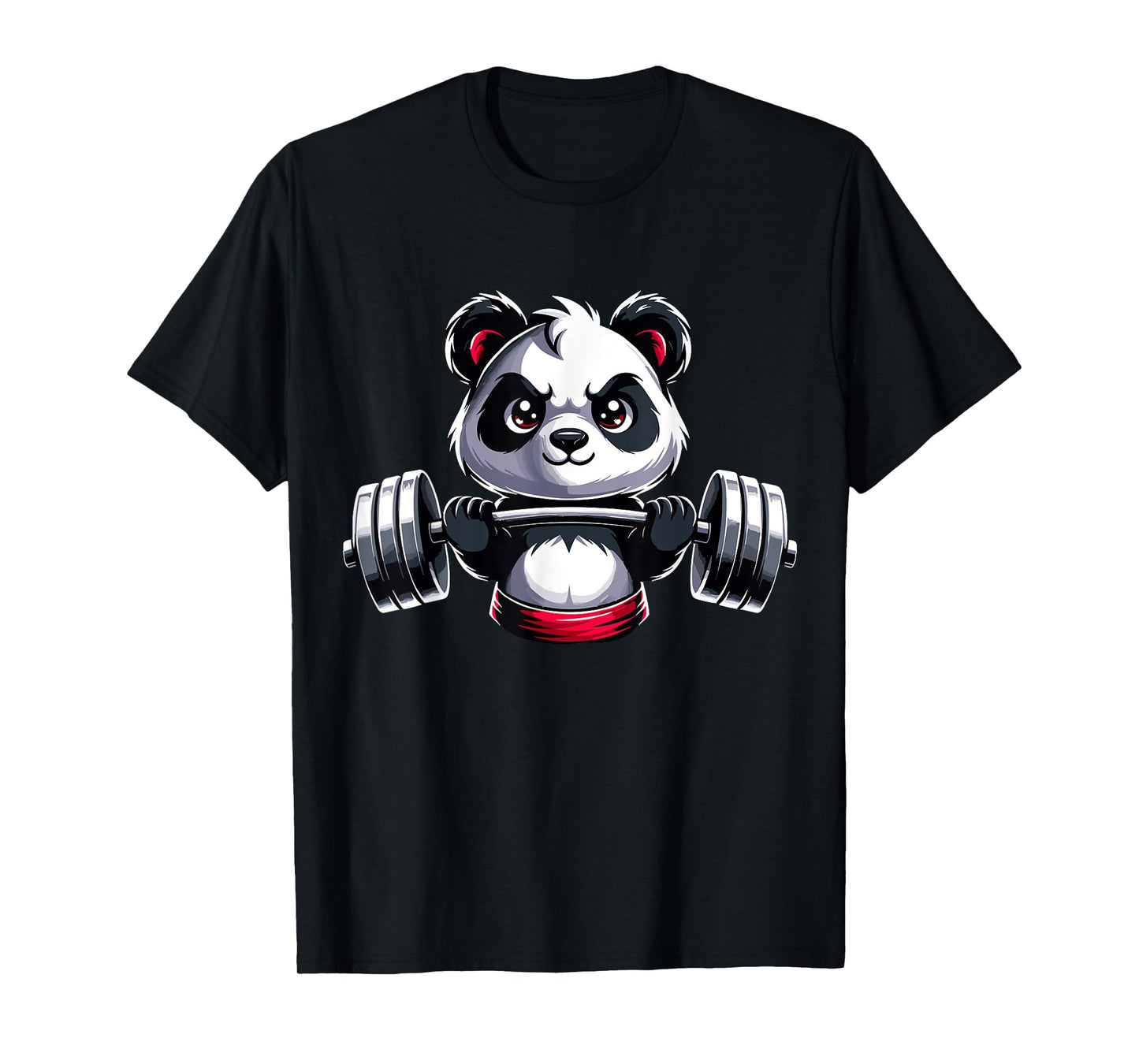 Panda Workout Fitness Gym Bodybuilder Weightlifting T-Shirt