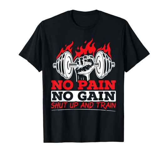 All Pain No Gains Gym Weightlifting Bodybuilding Fitness T-Shirt