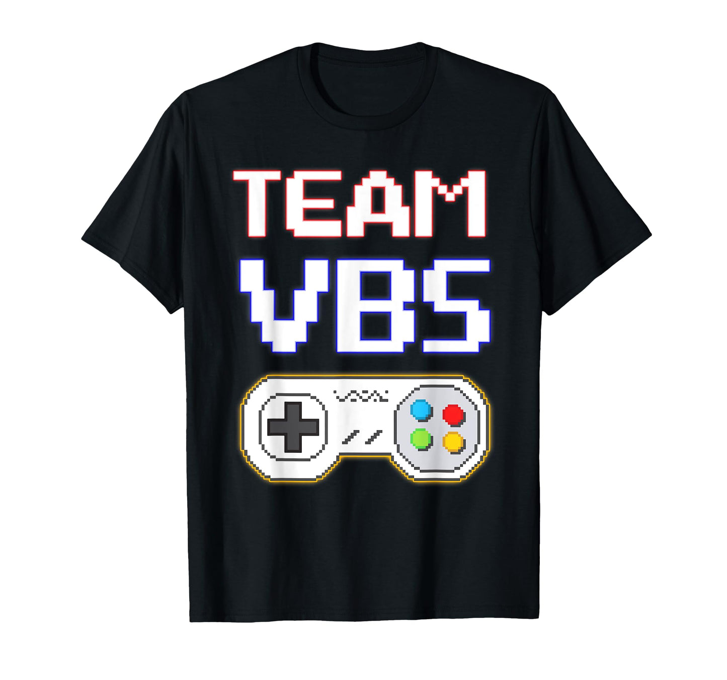 I Love VBS 2025 Team VBS Game Vacation Bible School Gamer T-Shirt