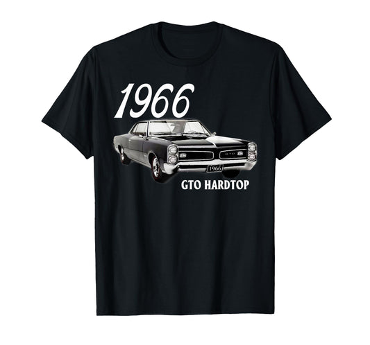 1966 66 GTO Classic Car Old School Muscle Yellow Car T-Shirt