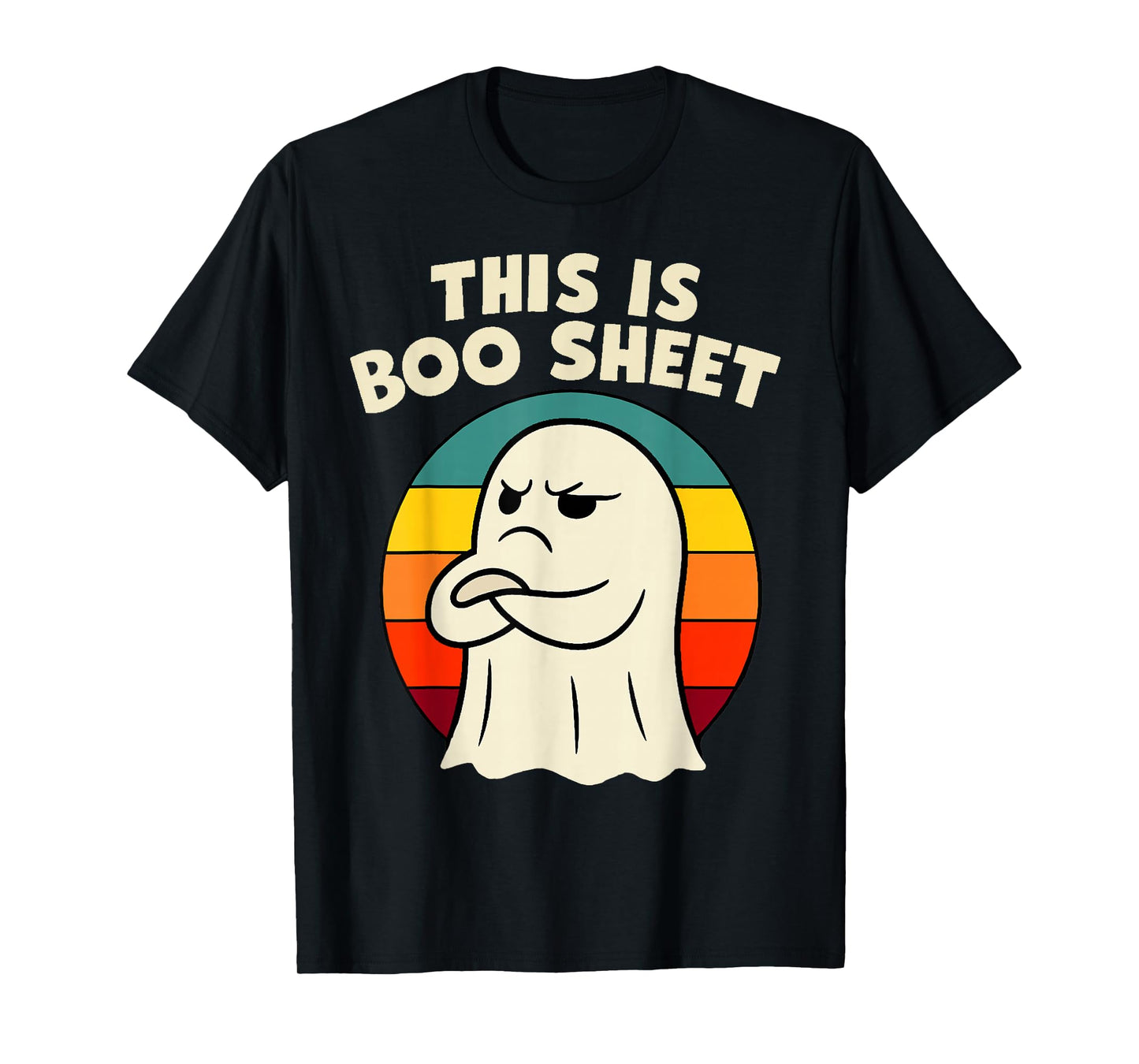 This is Boo Sheet Ghost Retro Halloween Costume Funny Humor T-Shirt