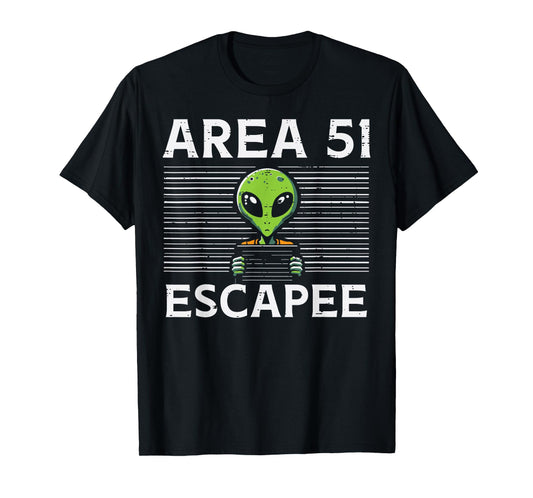 Alien Area 51 Escapee Funny Costume Ufo Men Boys Kids Women T-Shirt