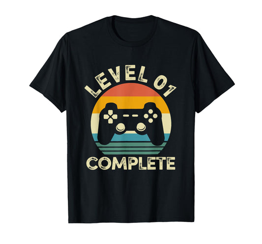 Vintage Level 01 Complete 1st Birthday 1 Year Old Video Game T-Shirt