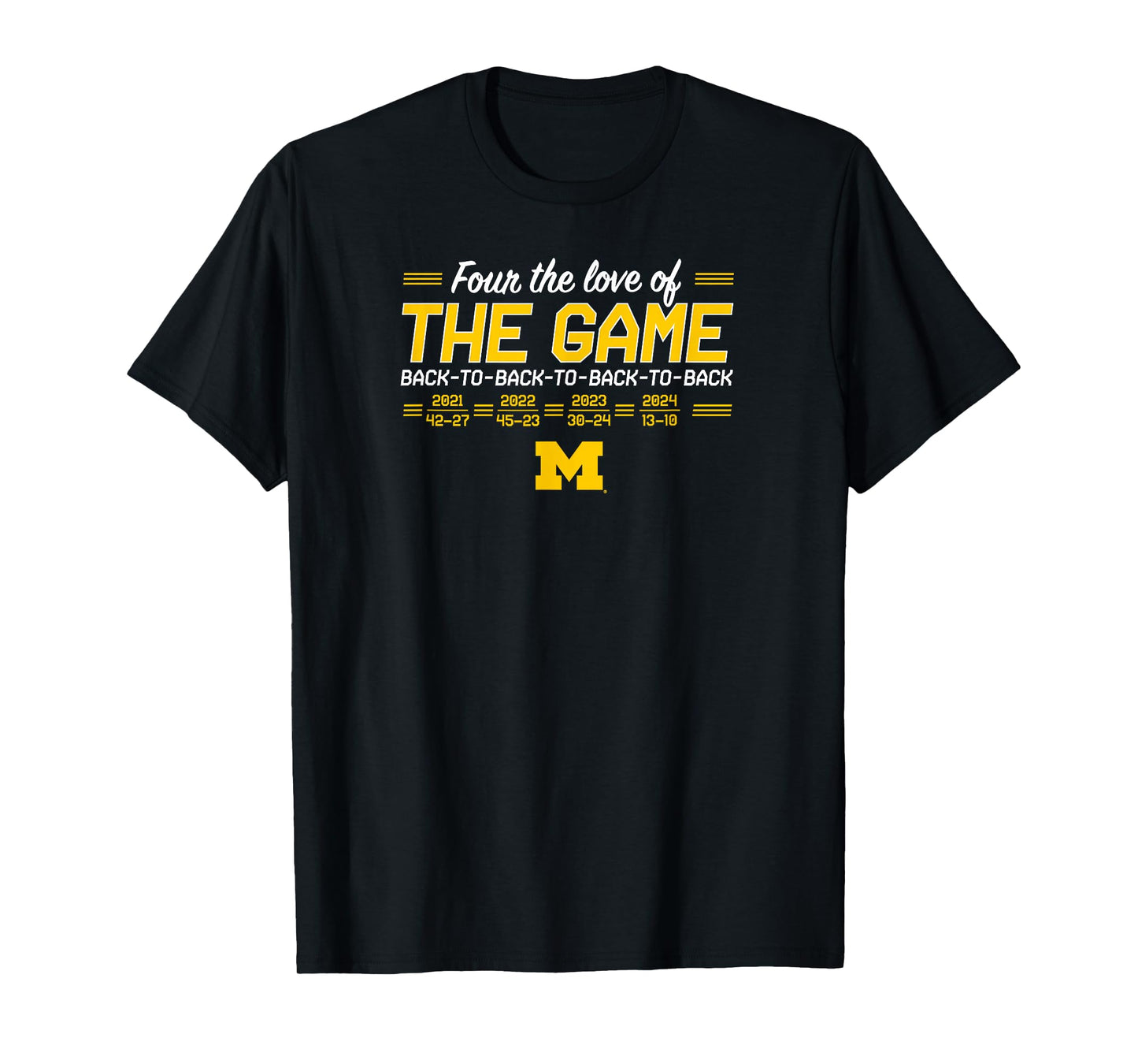 BreakingT Michigan Wolverines Football T-Shirt - Blue, Unisex-Adults & Kids, Short Sleeve, Regular Fit, Small