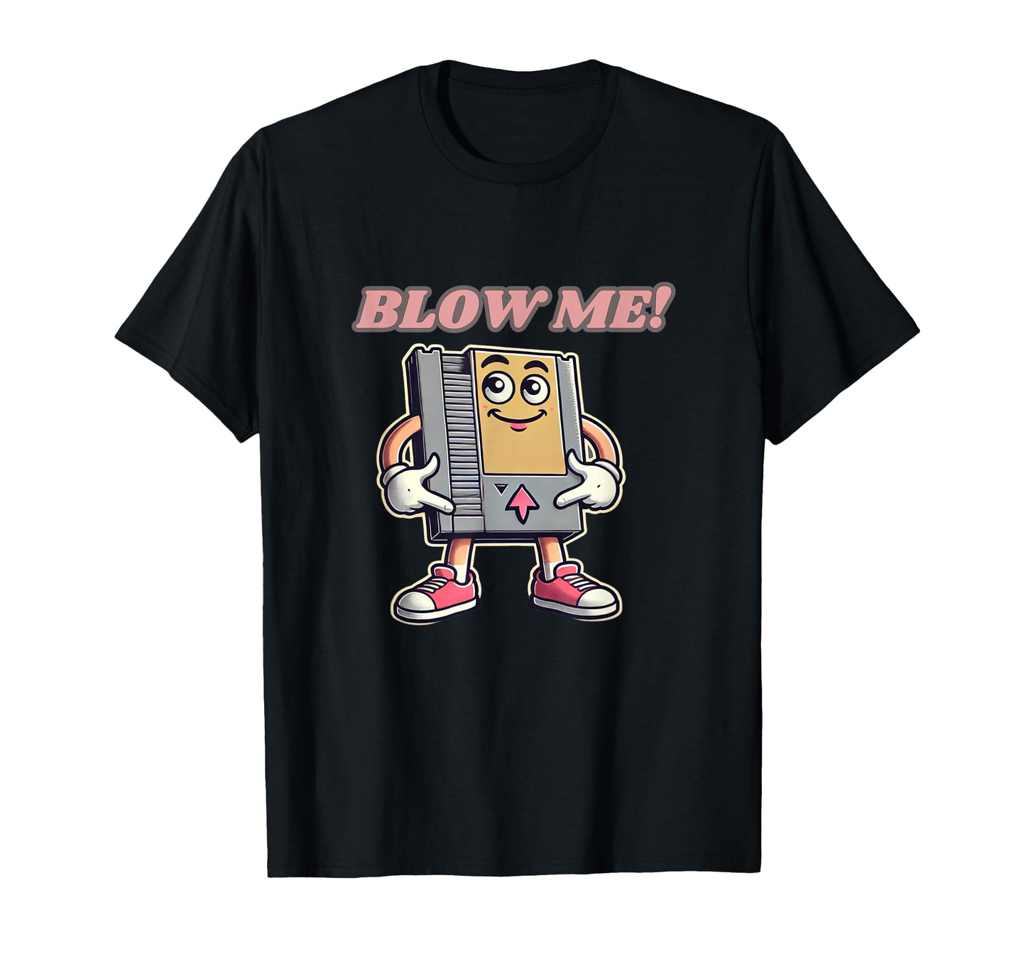 Blow Me Funny Retro Gamer T-Shirt
