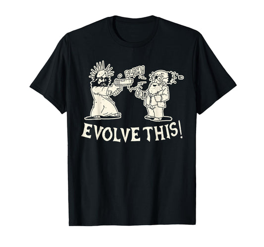 Vintage Evolve This Jesus And Darwin 3 T-Shirt
