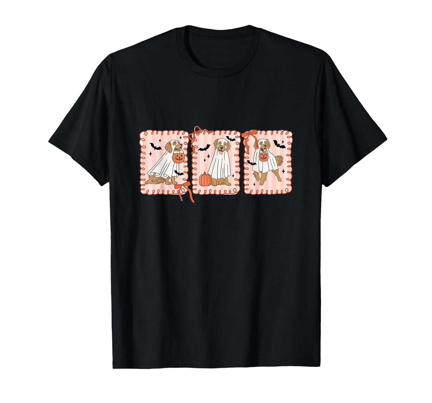 Ghost Dog Halloween Golden Retriever Dog Mom Trick Or Treat T-Shirt