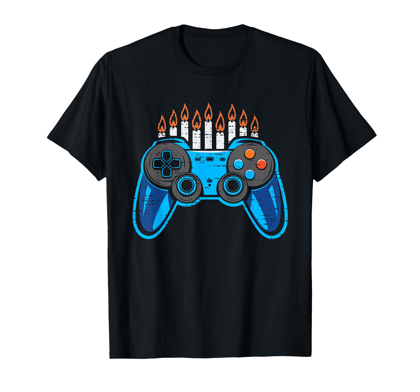 Hanukkah Video Game Chanukah Jewish Gamer Mens Boys Kids T-Shirt