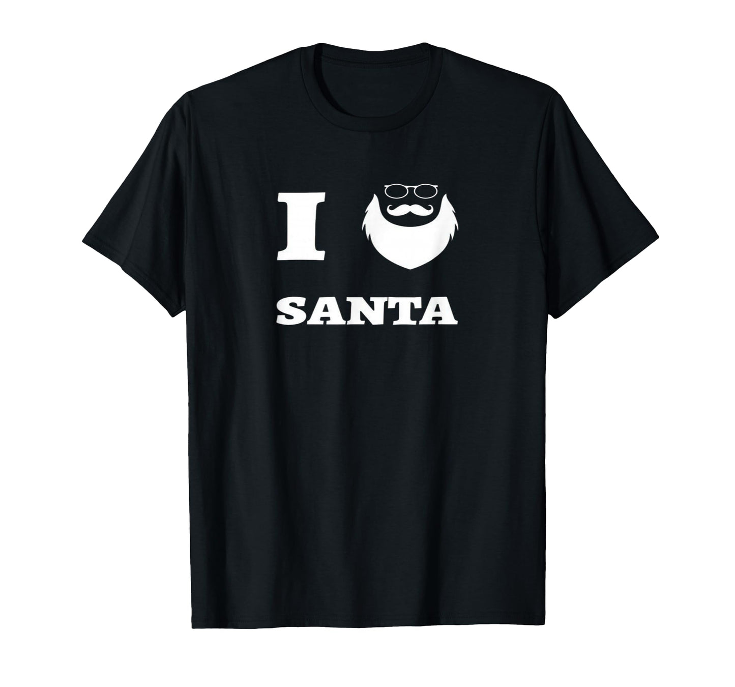 I Love Santa Christmas Design T-Shirt