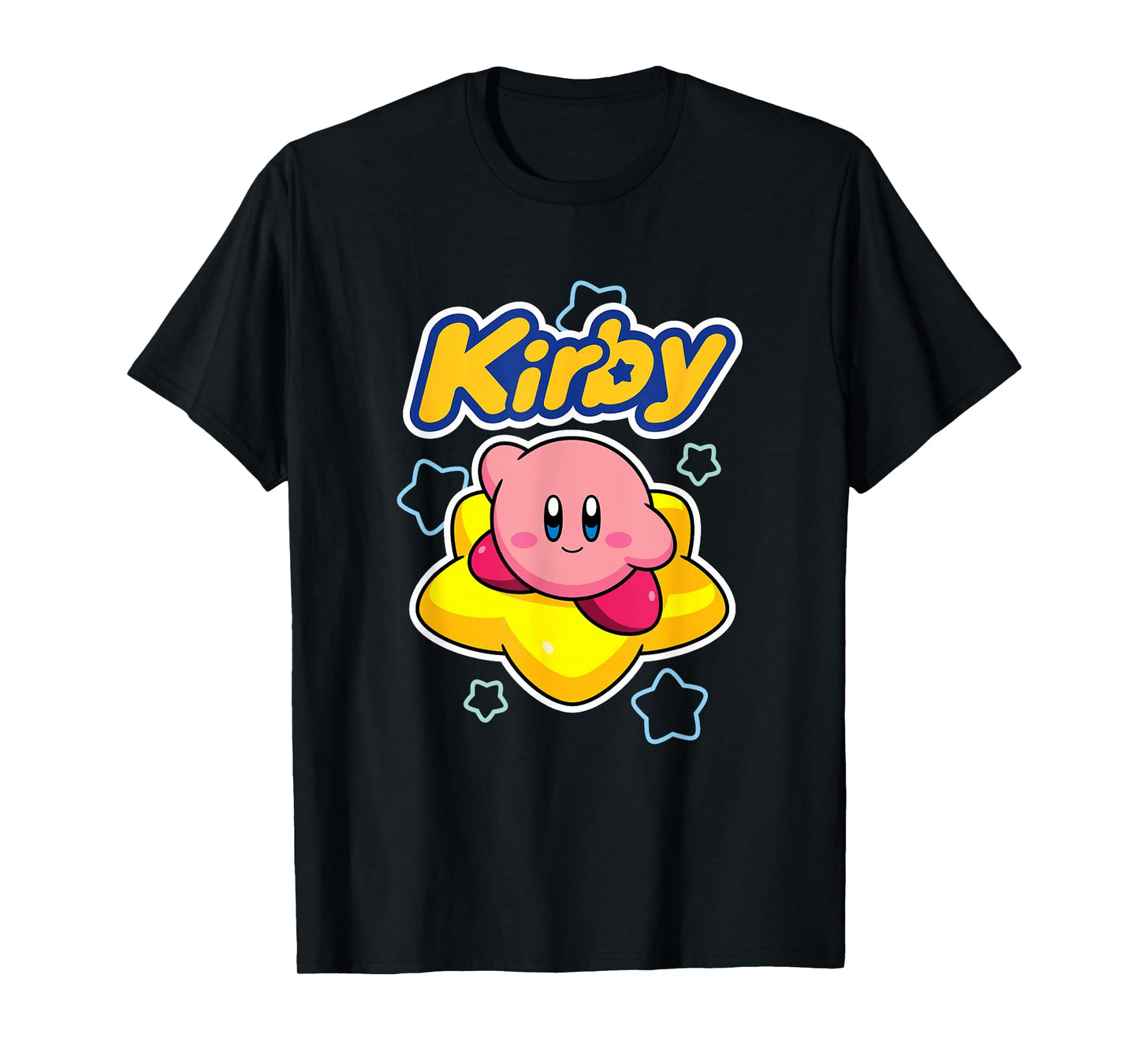 Kirby Nintendo Big Star Surfing Portrait T-Shirt