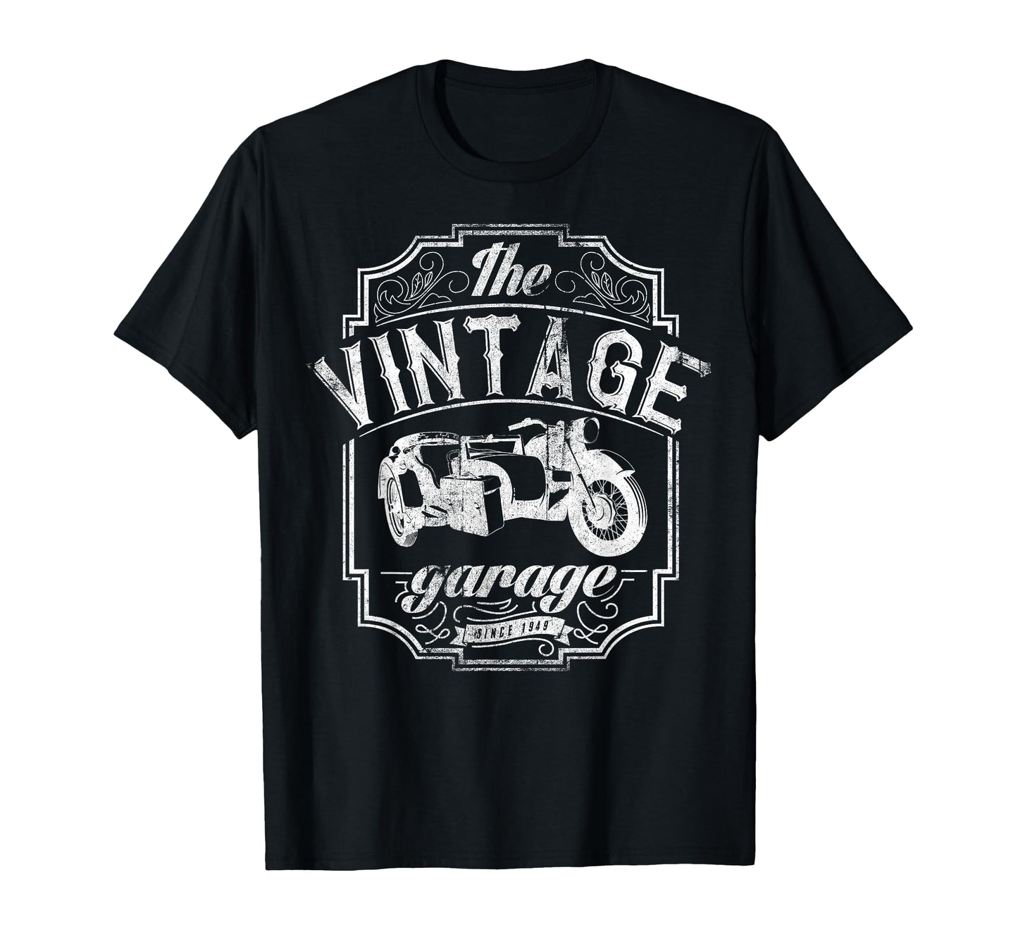 Vintage Motorcycle Sidecar Bike Rider Tshirt Men Women Shirt
