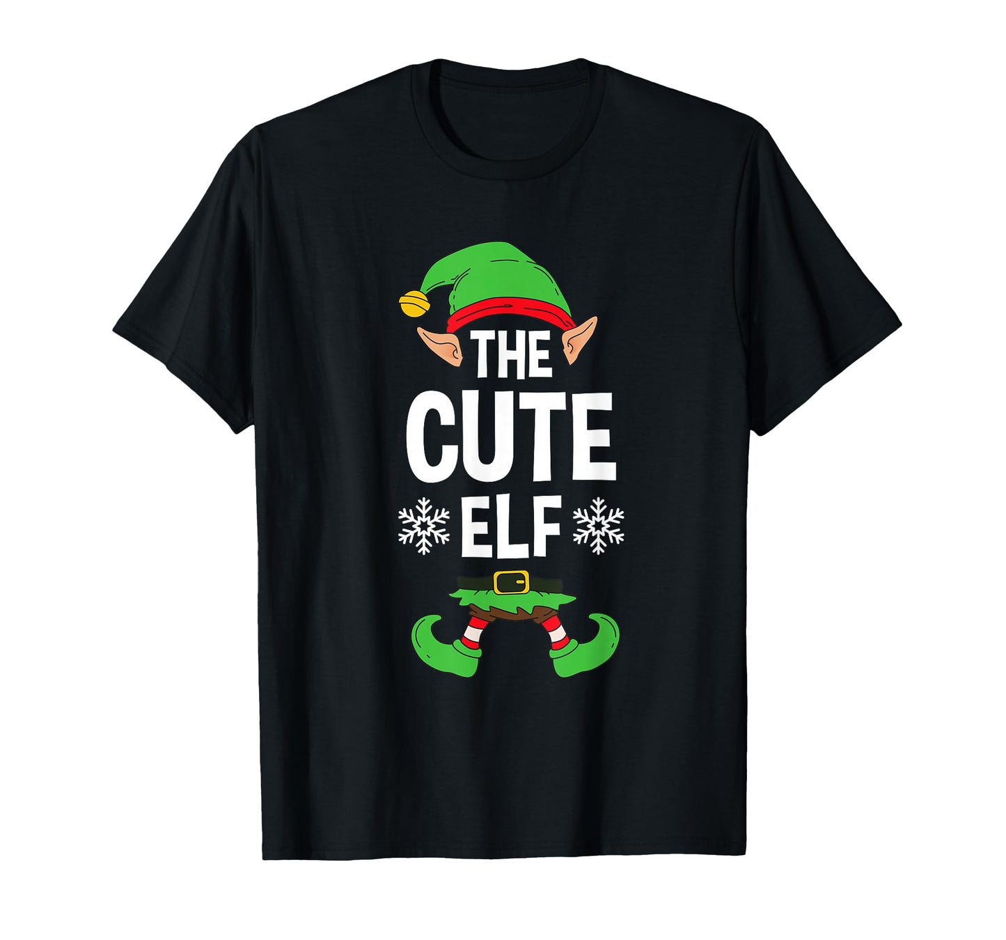The Cute Elf Party Family Group Matching X-Mas Cutest Saying T-Shirt
