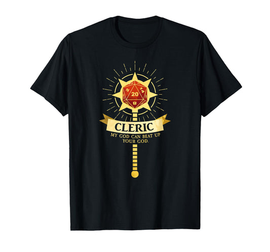 Cleric Class RPG Roleplaying Gamer T-Shirt