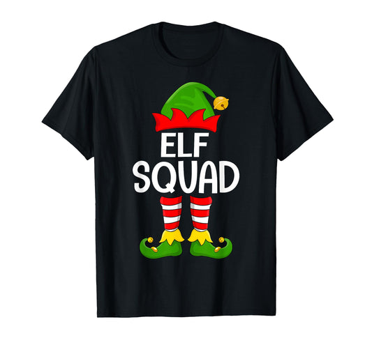 Elf Xmas Matching Family Group Elf Squad Christmas T-Shirt