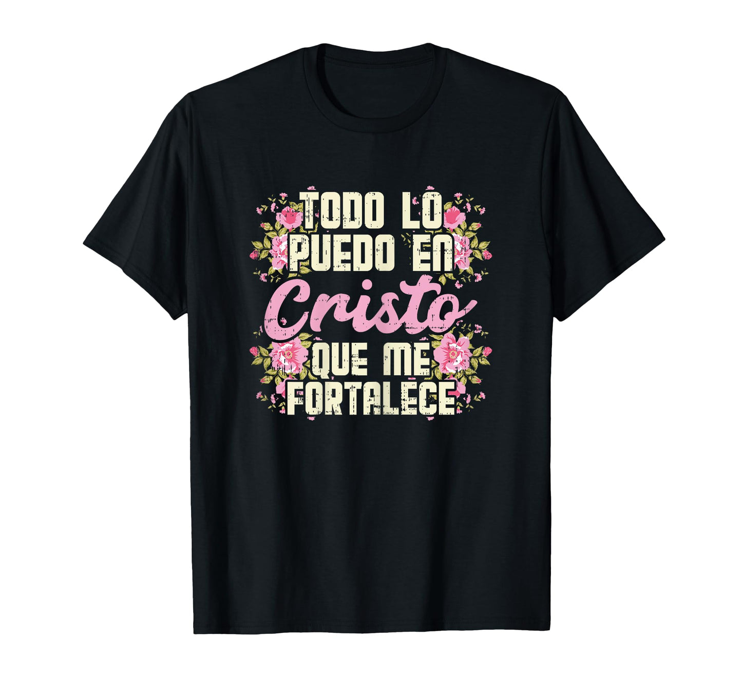 Todo Lo Puedo En Cristo God Jesus Spanish Christian Gift T-Shirt