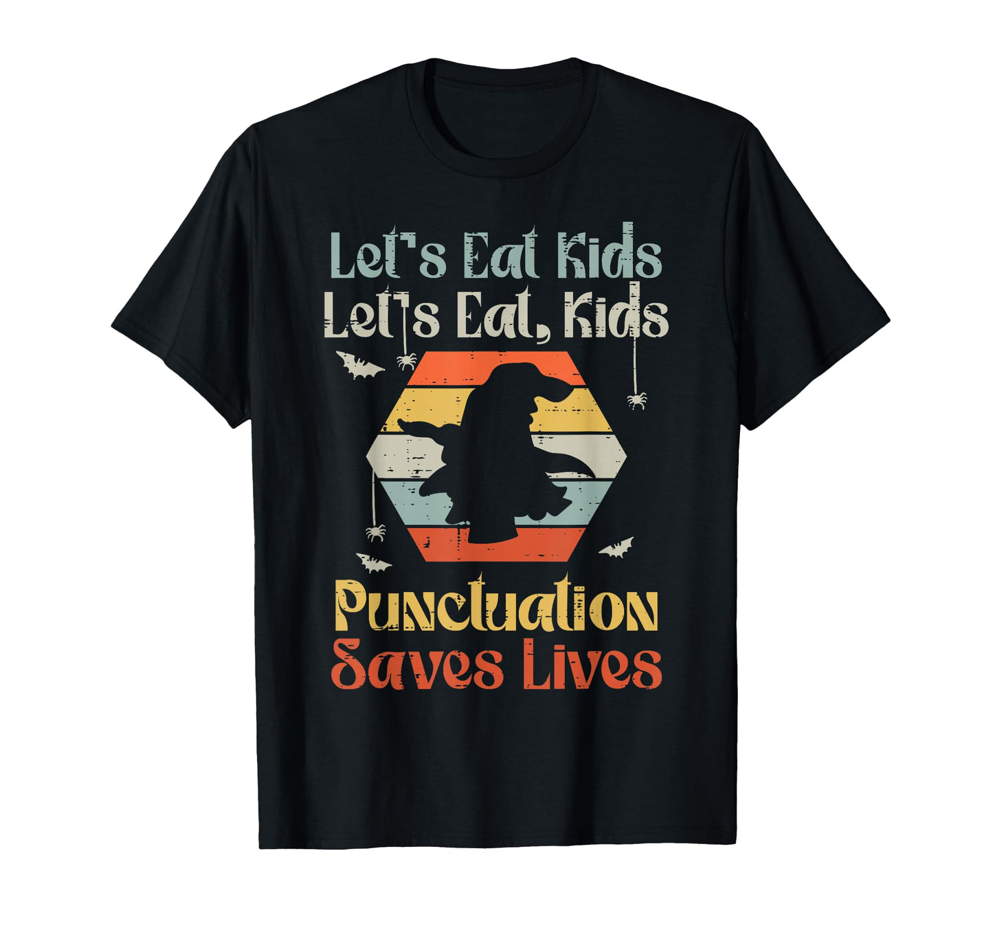 Halloween Lets Eat Kids Funny English Teacher Costume Women T-Shirt