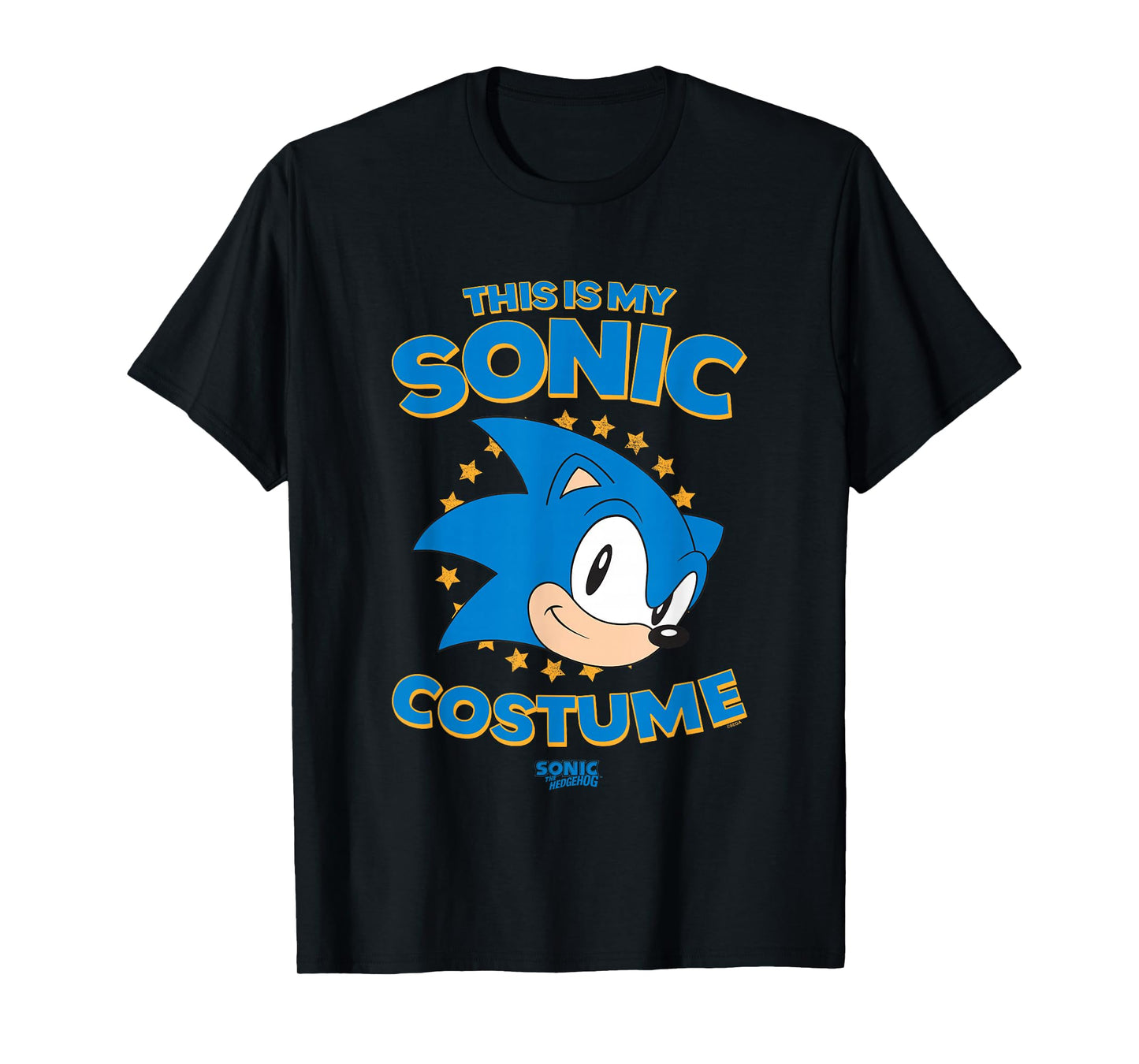 Sonic The Hedgehog Halloween This Is My Sonic Retro Costume T-Shirt