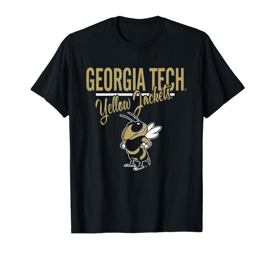 Kids Georgia Tech Yellow Jackets Kid's Mascot Navy T-Shirt