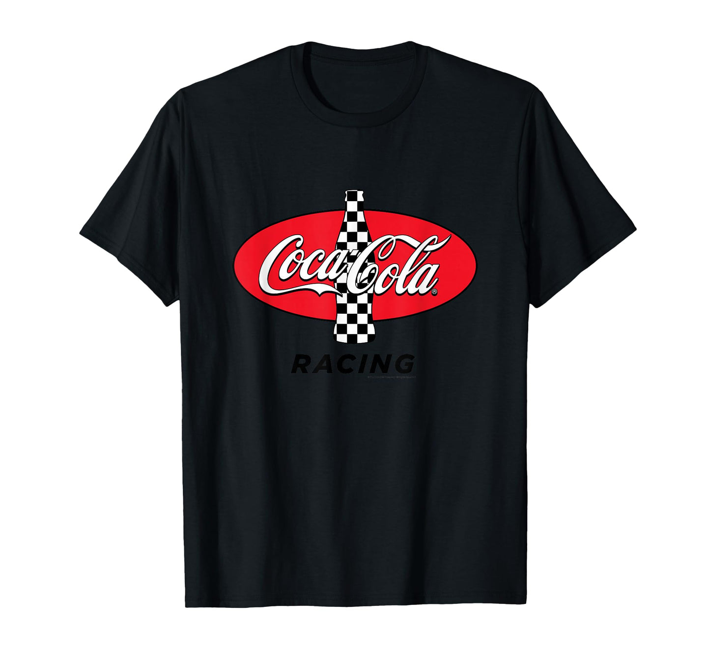 Coca-Cola Racing Red Checkered Vintage T-Shirt
