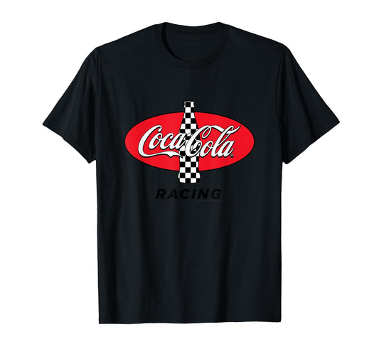 Coca-Cola Racing Red Checkered Vintage T-Shirt