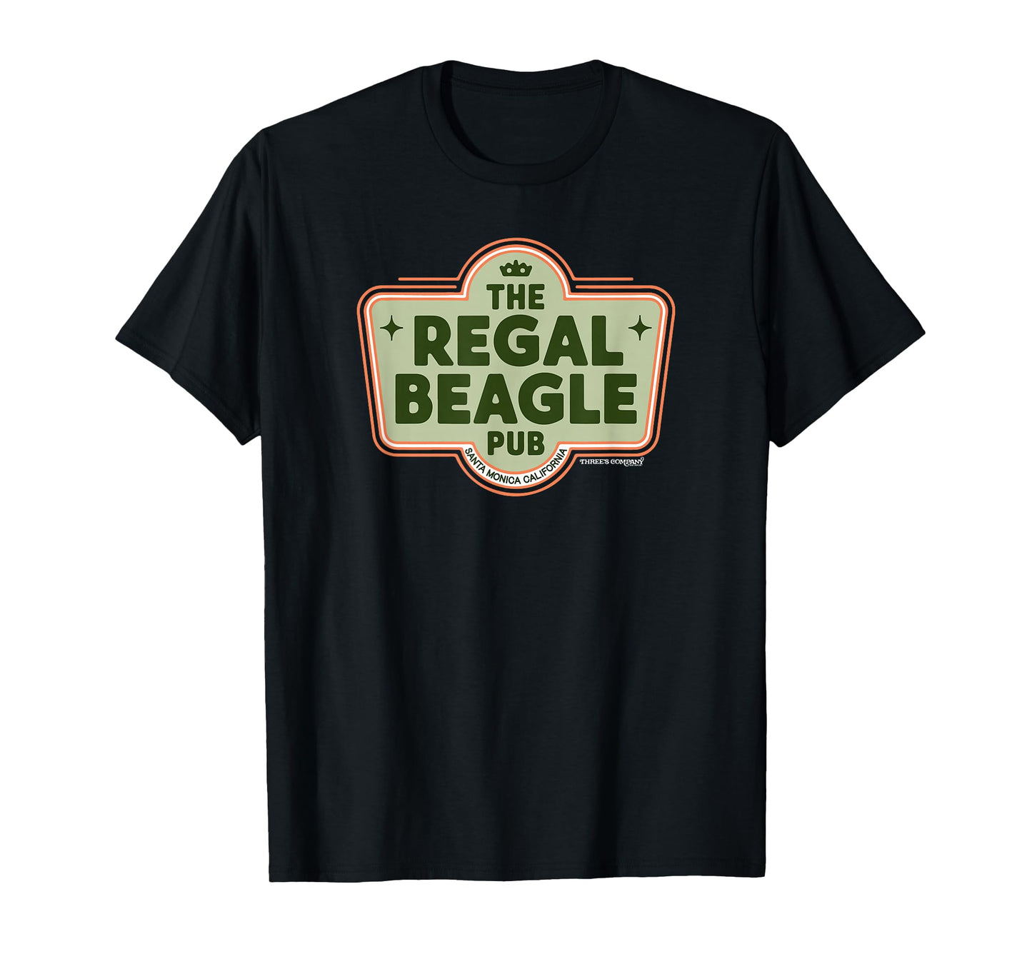 Regal Beagle Pub Retro Three's Company Officially Licensed T-Shirt