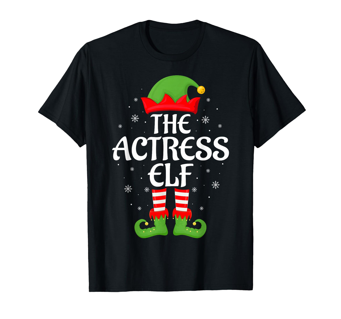 Actress Elf Xmas Family Matching Elf Squad Christmas T-Shirt