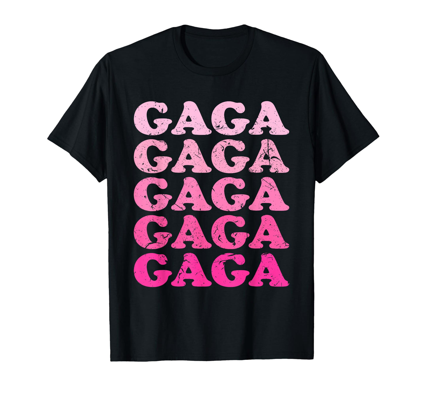 Retro Gaga First Name Personalized Gaga Groovy Vintage T-Shirt