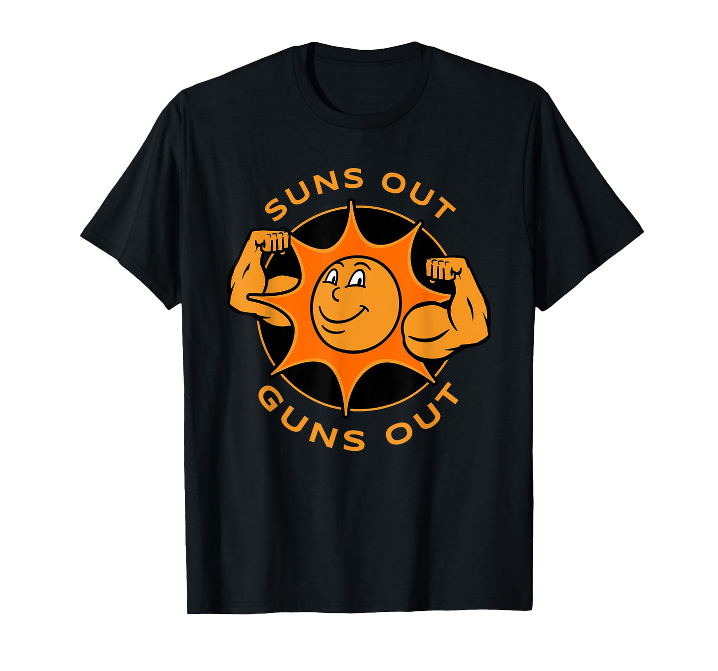 Funny Suns Out Guns Out Summer Gift for Bodybuilders T-Shirt