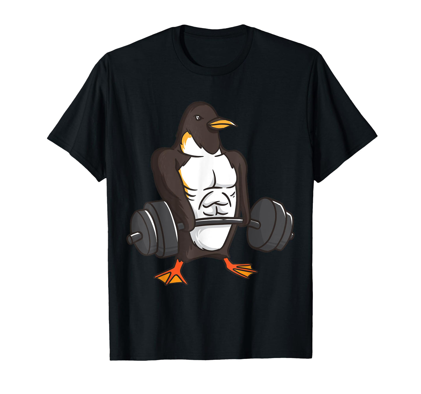 Penguin Powerlifting Weightlifting Gym Animal Lovers Gift T-Shirt