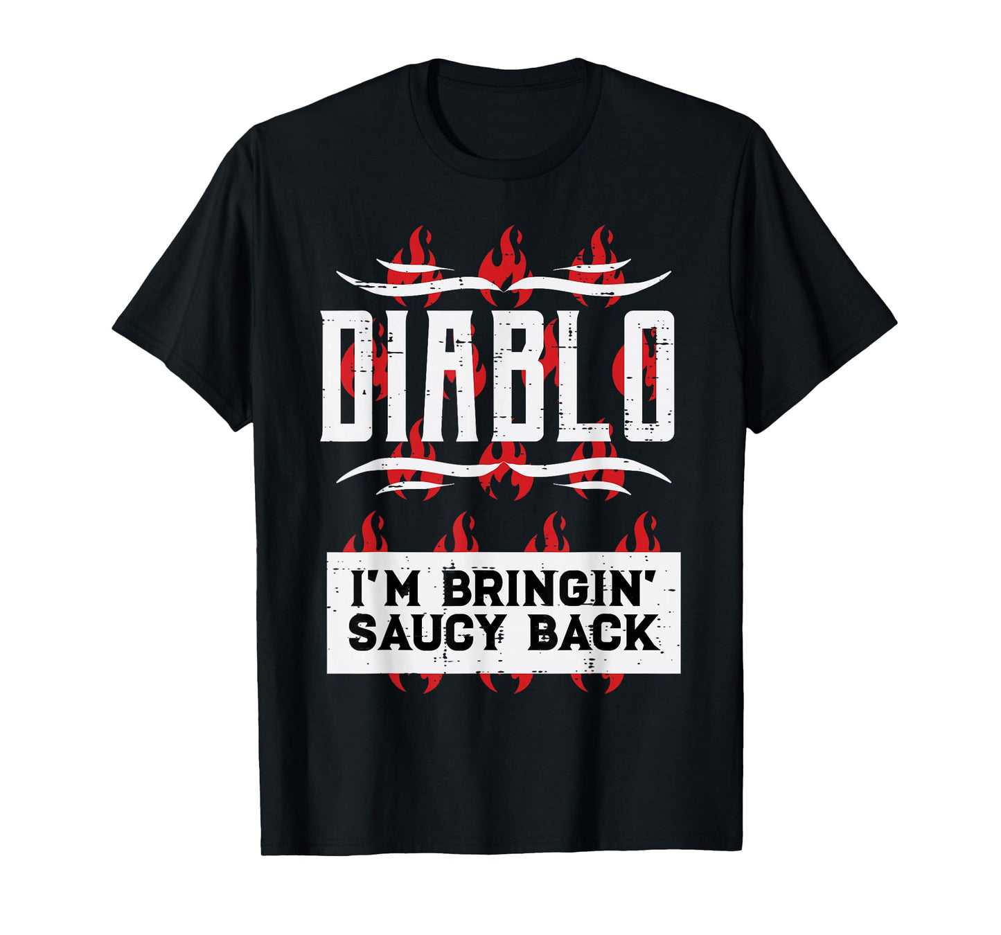 Halloween Diablo Hot Sauce Funny Lazy Food Costume Men Women T-Shirt