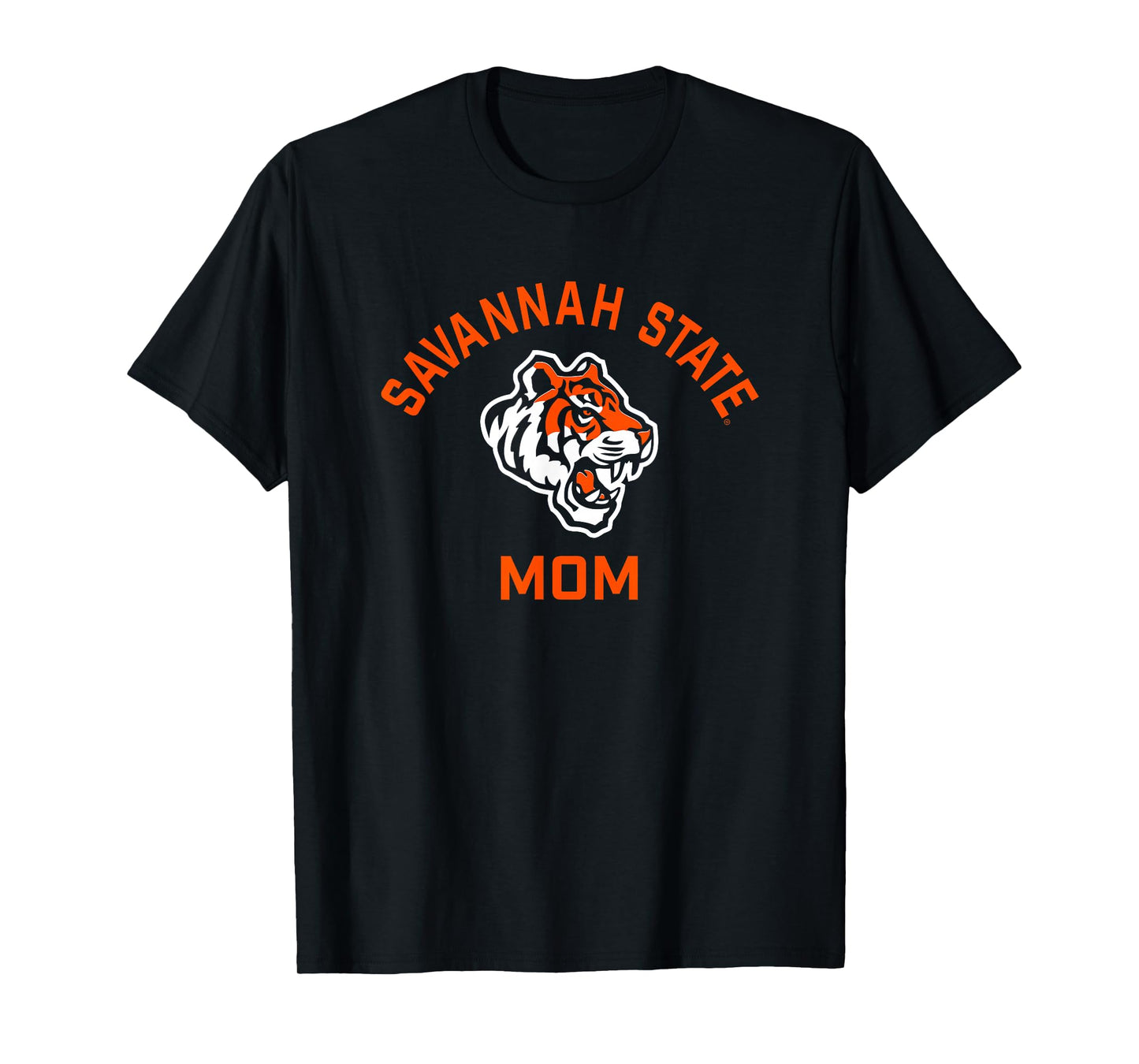 Savannah State University SSU Tigers Arched Mom T-Shirt