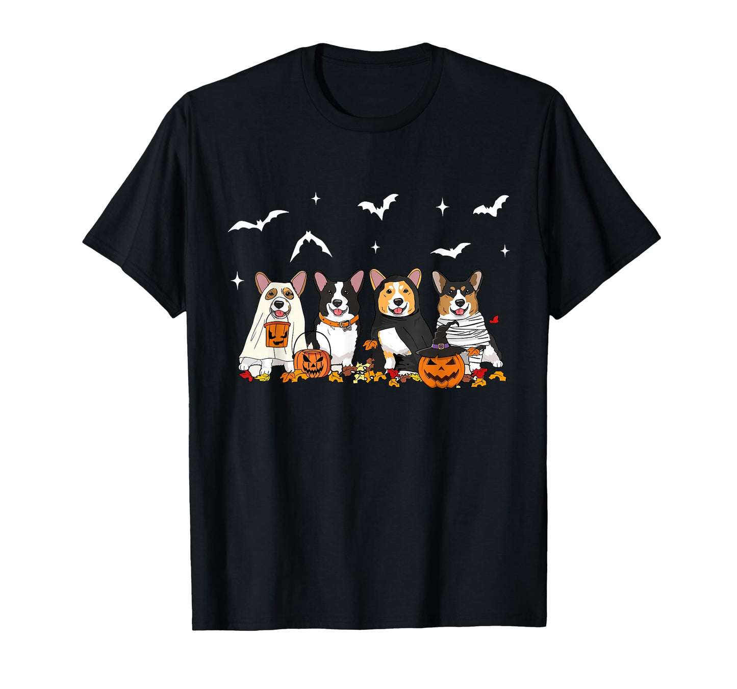 Witch Corgi Halloween Corgi Dog Mom Dog Lover Womens Mens T-Shirt