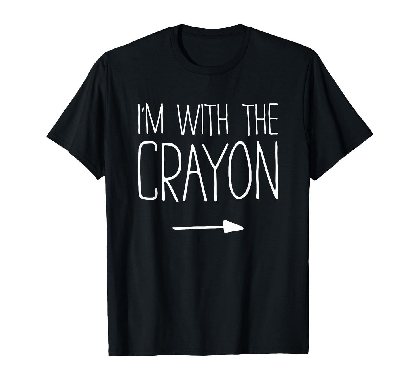 I'm With The Crayon Shirt Adult Kids Men Women Costume T-Shirt