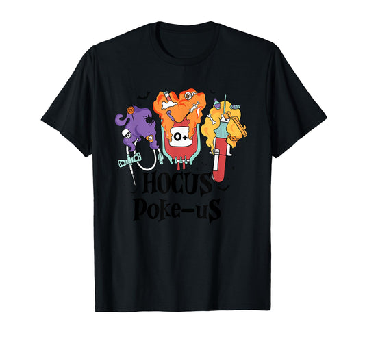 Phlebotomist Medical Lab Tech Nurse Halloween Spooky Health T-Shirt