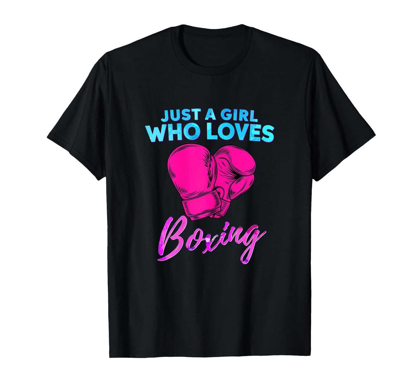 Just a Girl Who Loves Boxing Girls Boxing Gift T-Shirt