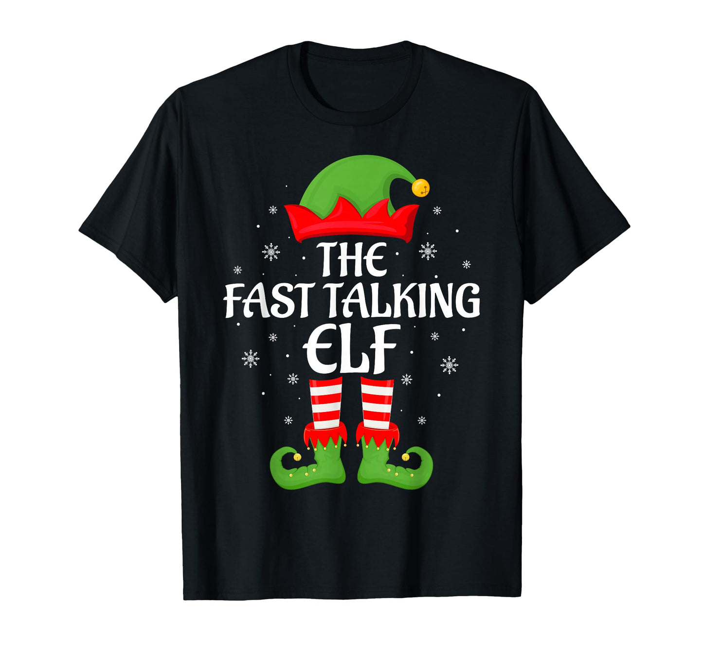 Fast Talking Elf Xmas Family Matching Elf Squad Christmas T-Shirt