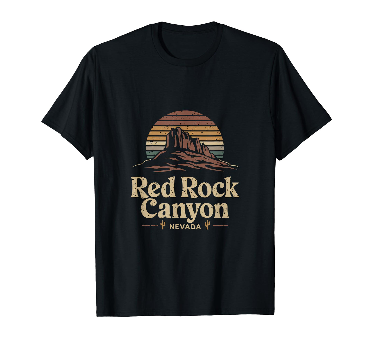 Red Rock Canyon - Retro Red Rock Canyon Nevada T-Shirt
