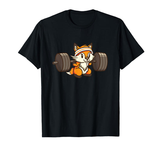 Fox Deadlift Powerlifting Weightlifting Gym Lovers Gift T-Shirt