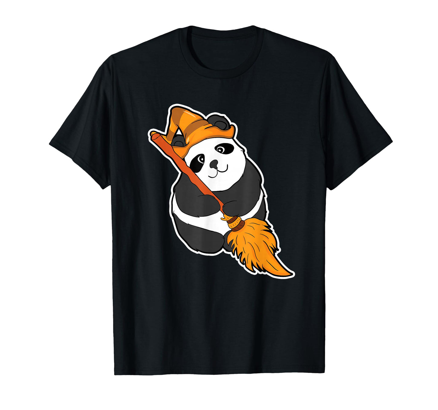 Panda Witch Halloween Party Gift T-Shirt