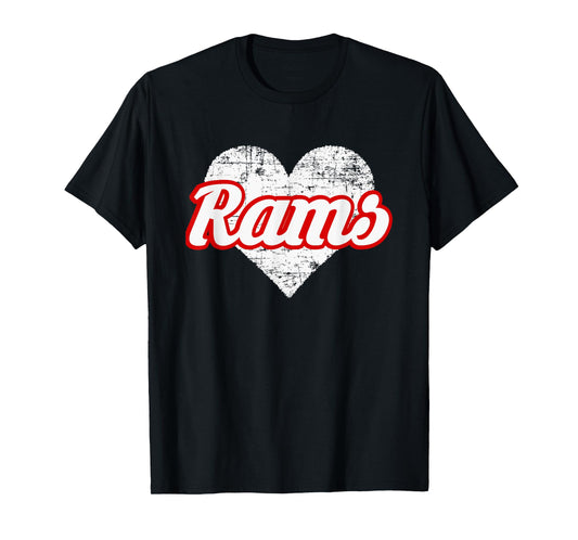 Edgewood Rams Over Heart T-Shirt