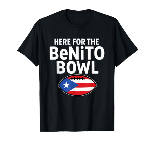 Vintage Here for The Benito Bowl Puerto Rico Flag Football T-Shirt